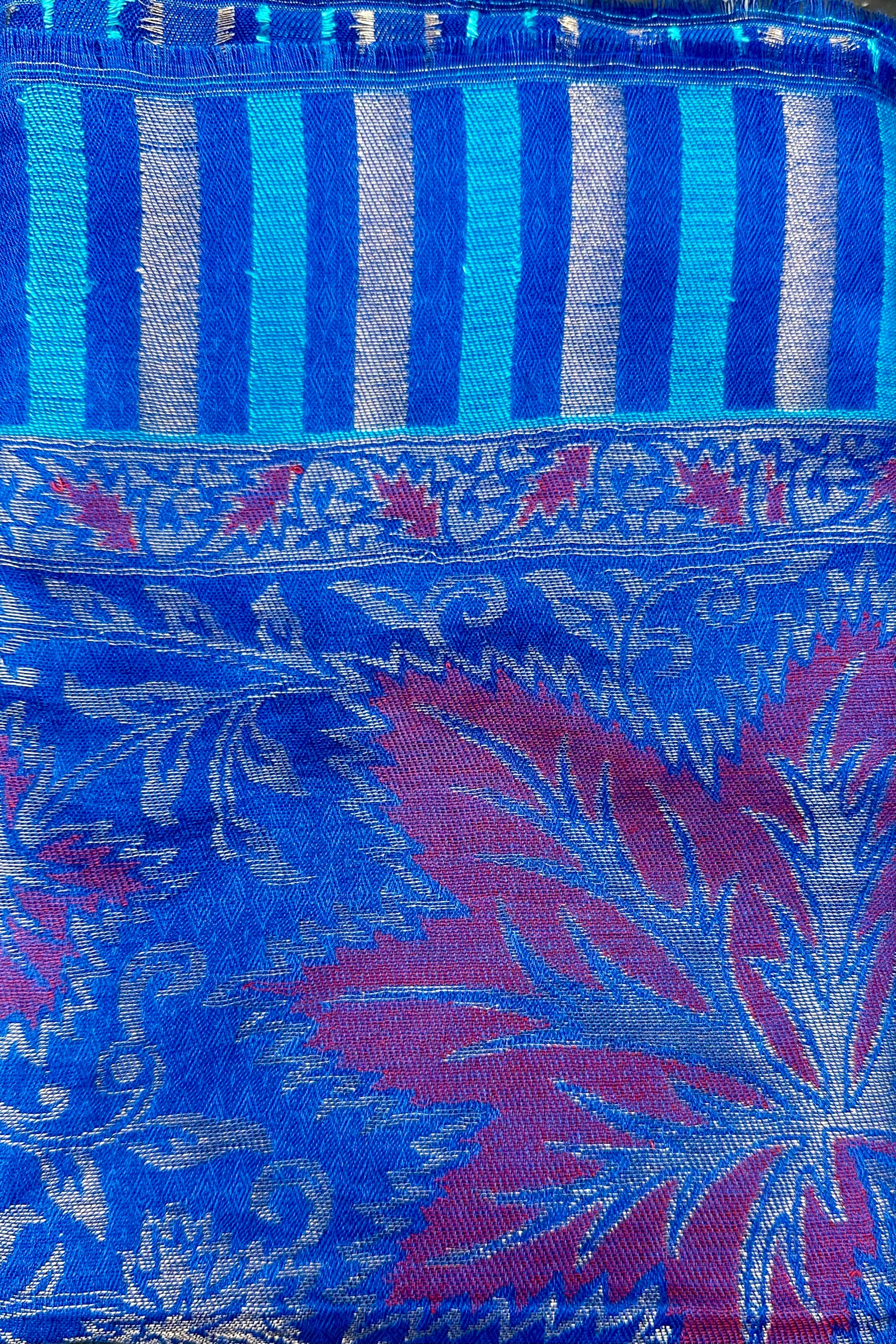 Cashmere & Bamboo Scarf In Royal Oak