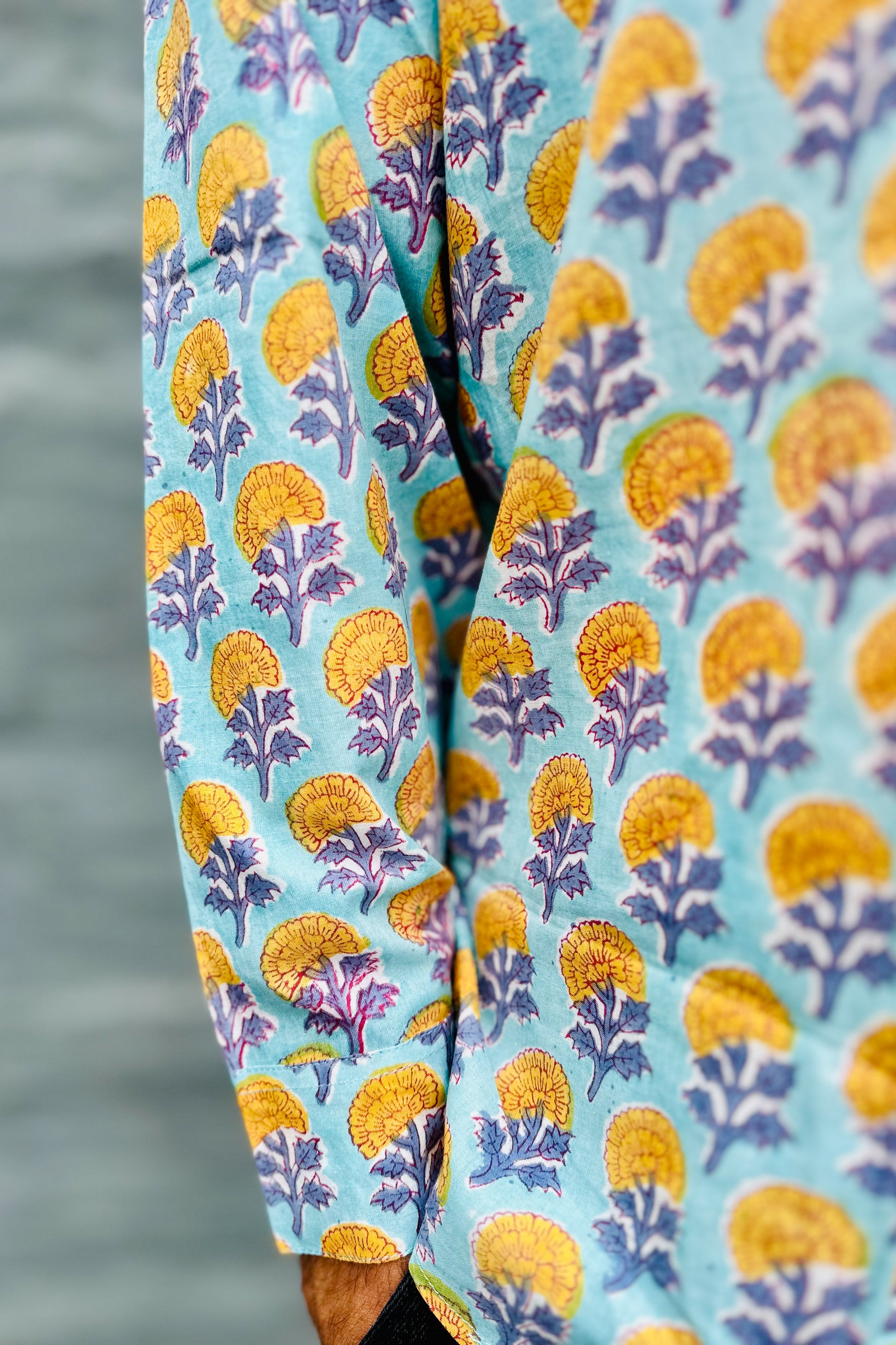 Men's Long Sleeve Shirt In Golden Dahlia