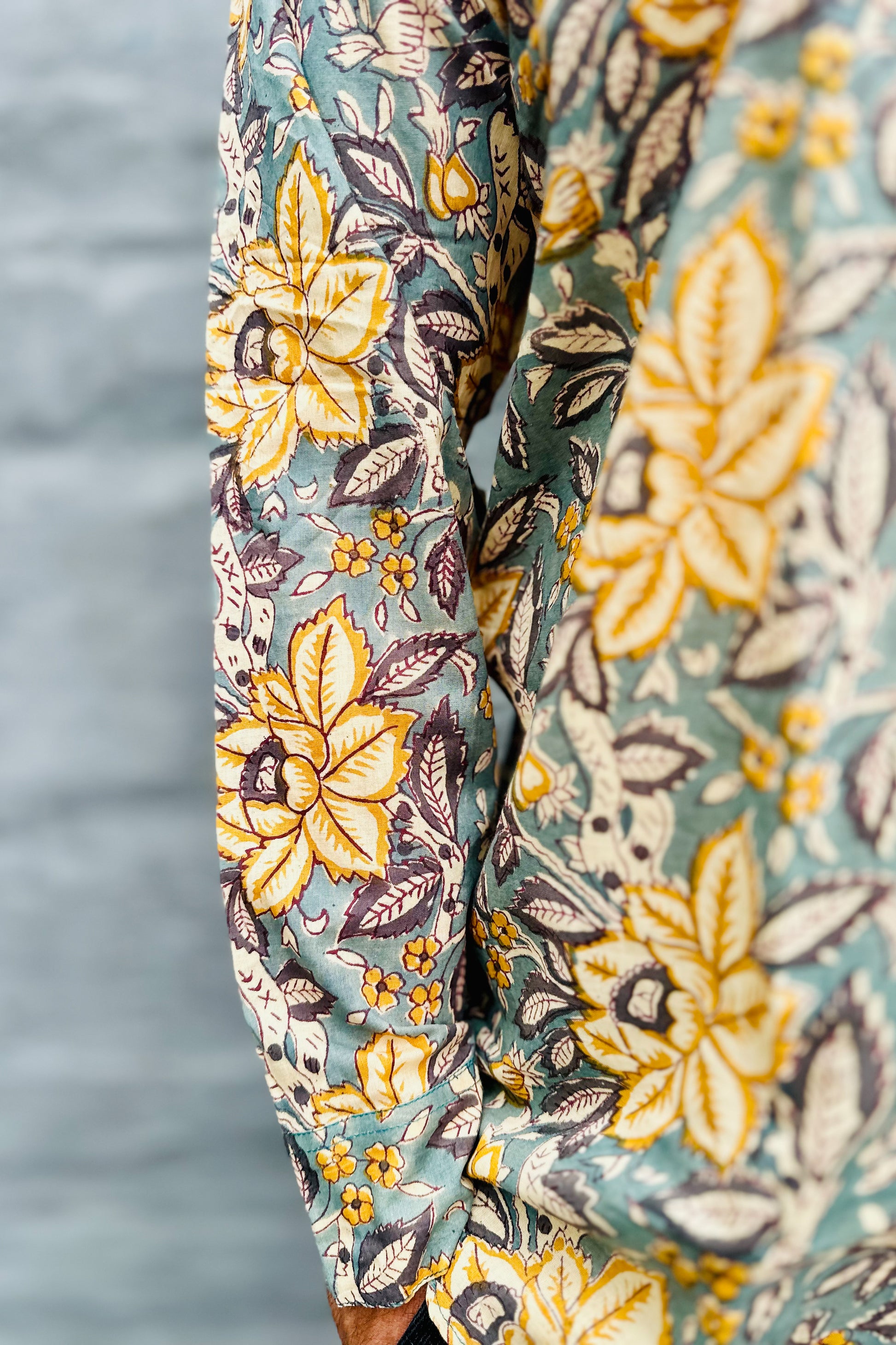 Men's Long Sleeve Shirt In Golden Sage