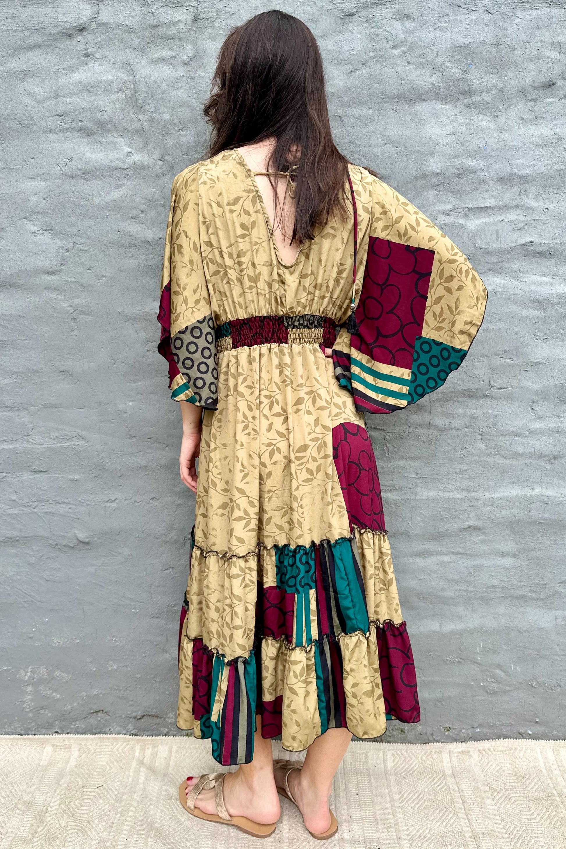 Aurora Dress In Autumnal Gold