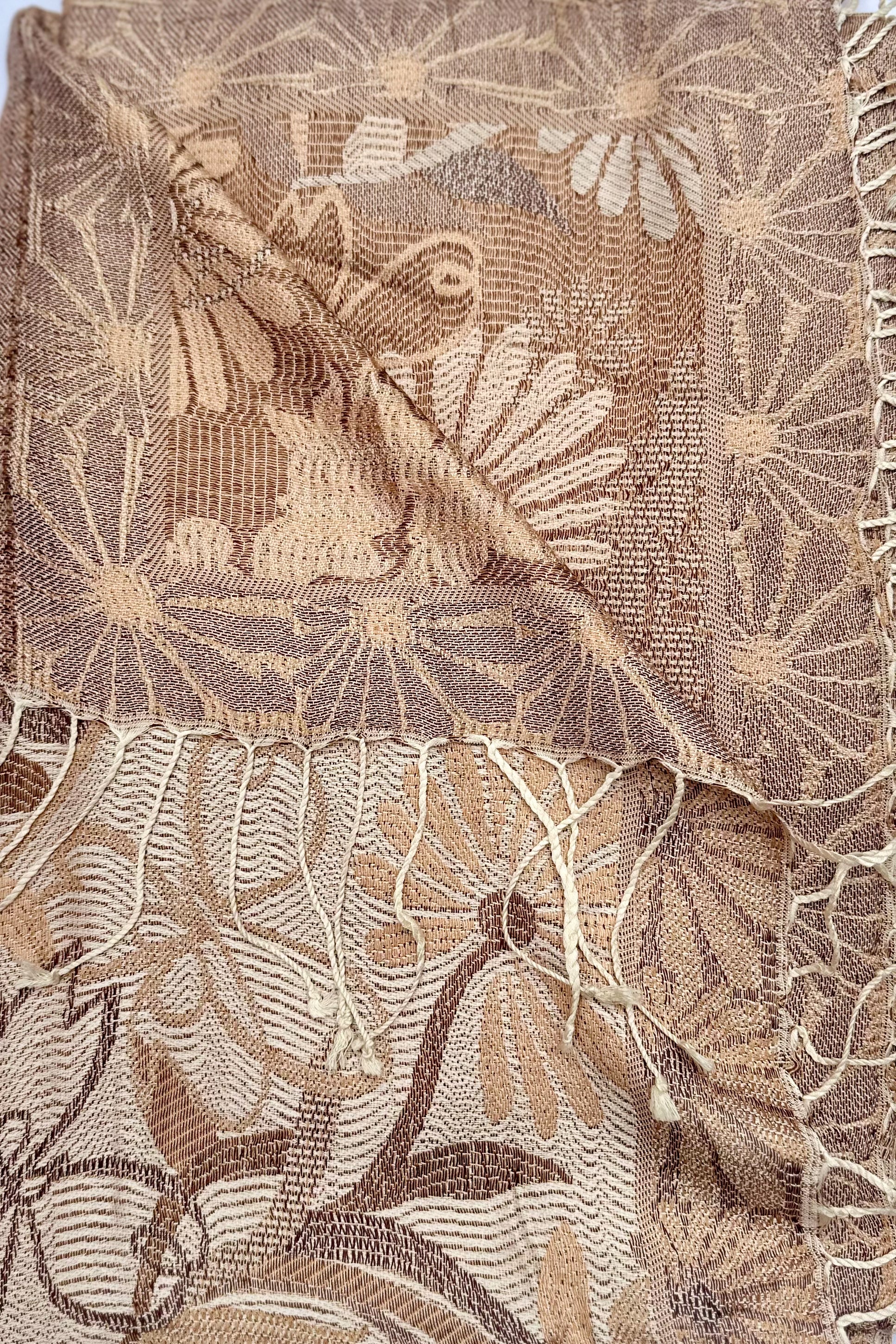 Cashmere & Bamboo Scarf In Golden Daisy