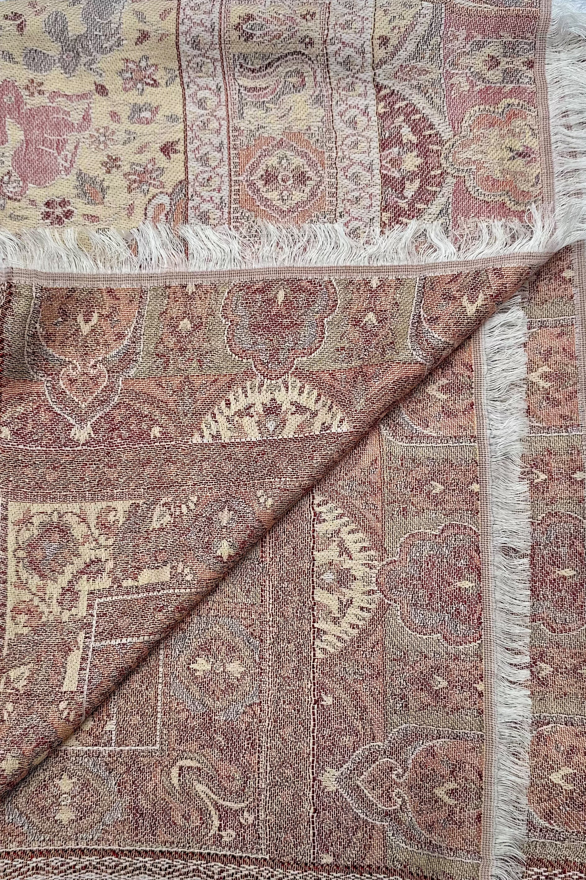 Cashmere & Bamboo Scarf In Garden Glow