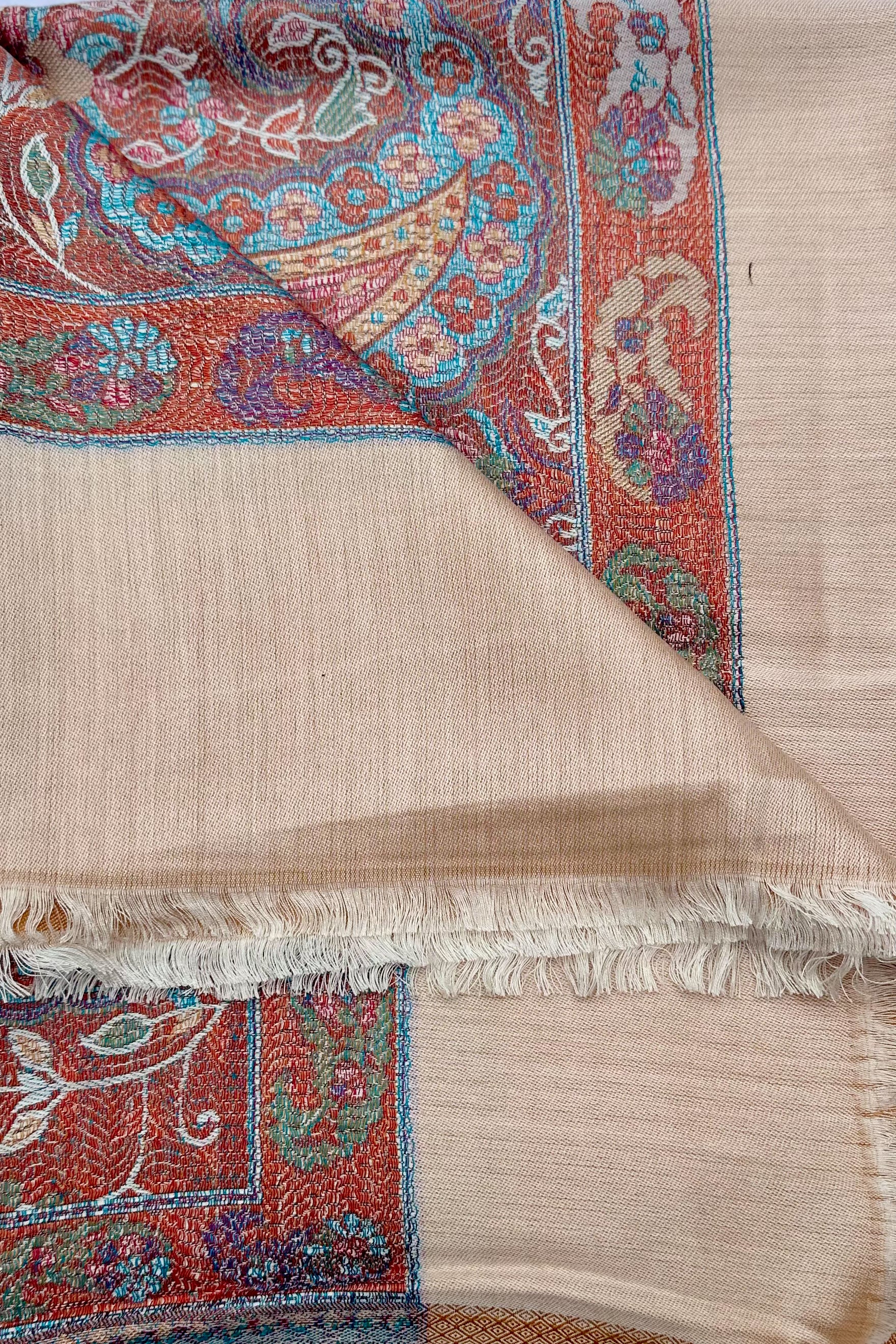 Cashmere & Bamboo Scarf In Sunset Paisley