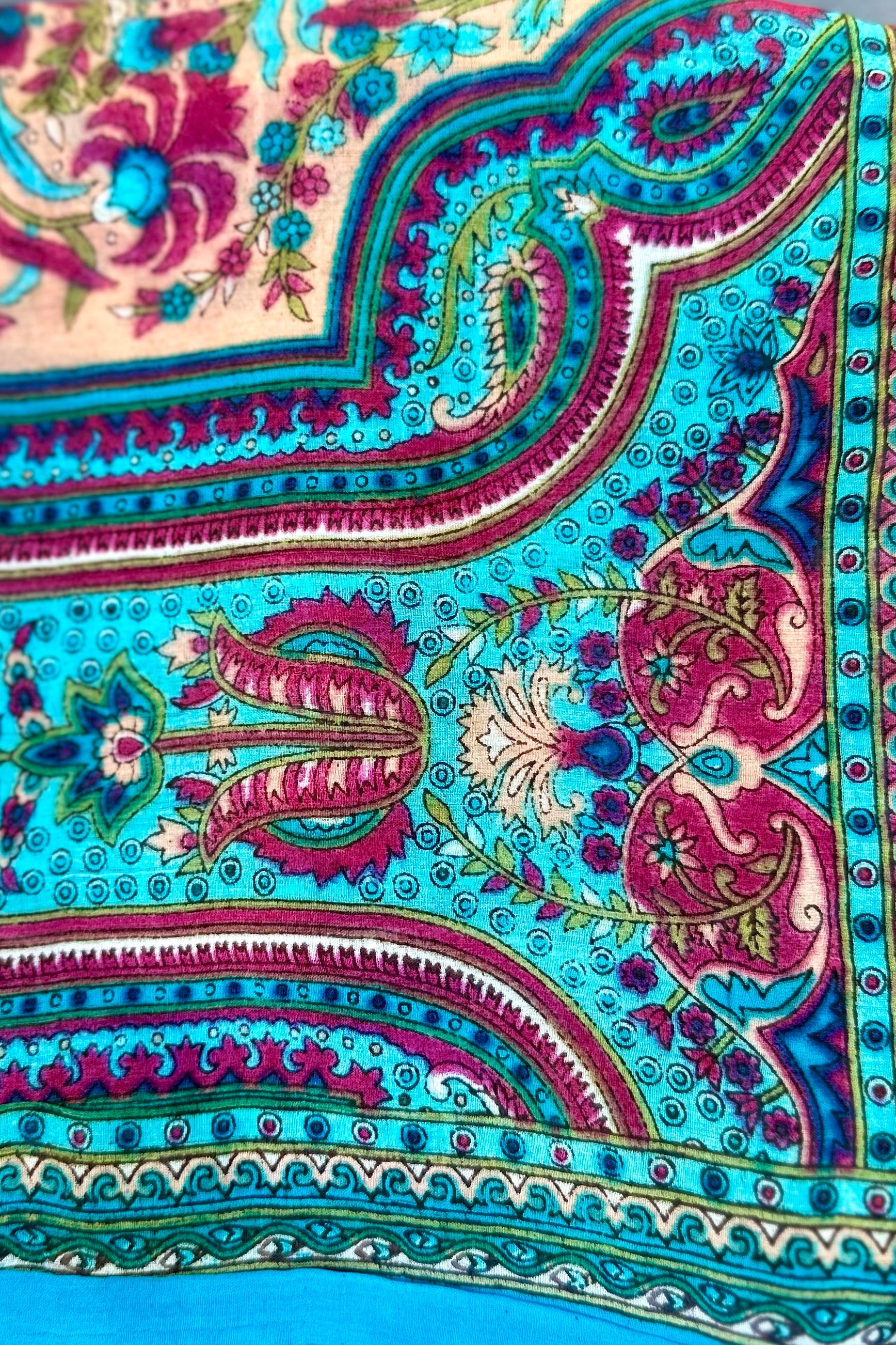 Silk Scarf In Cerulean