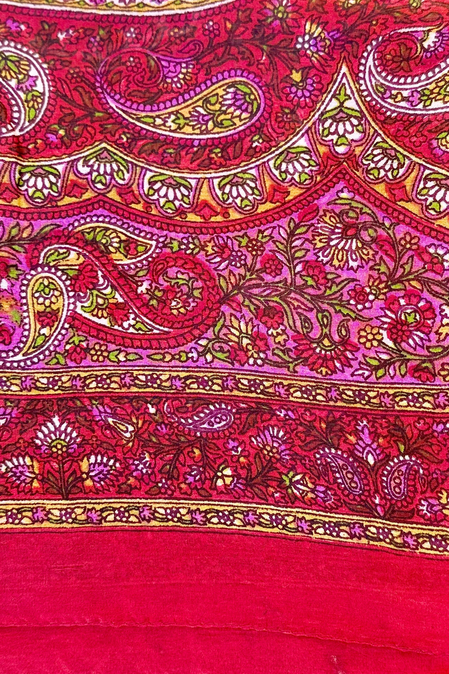 Silk Scarf In Ruby Red