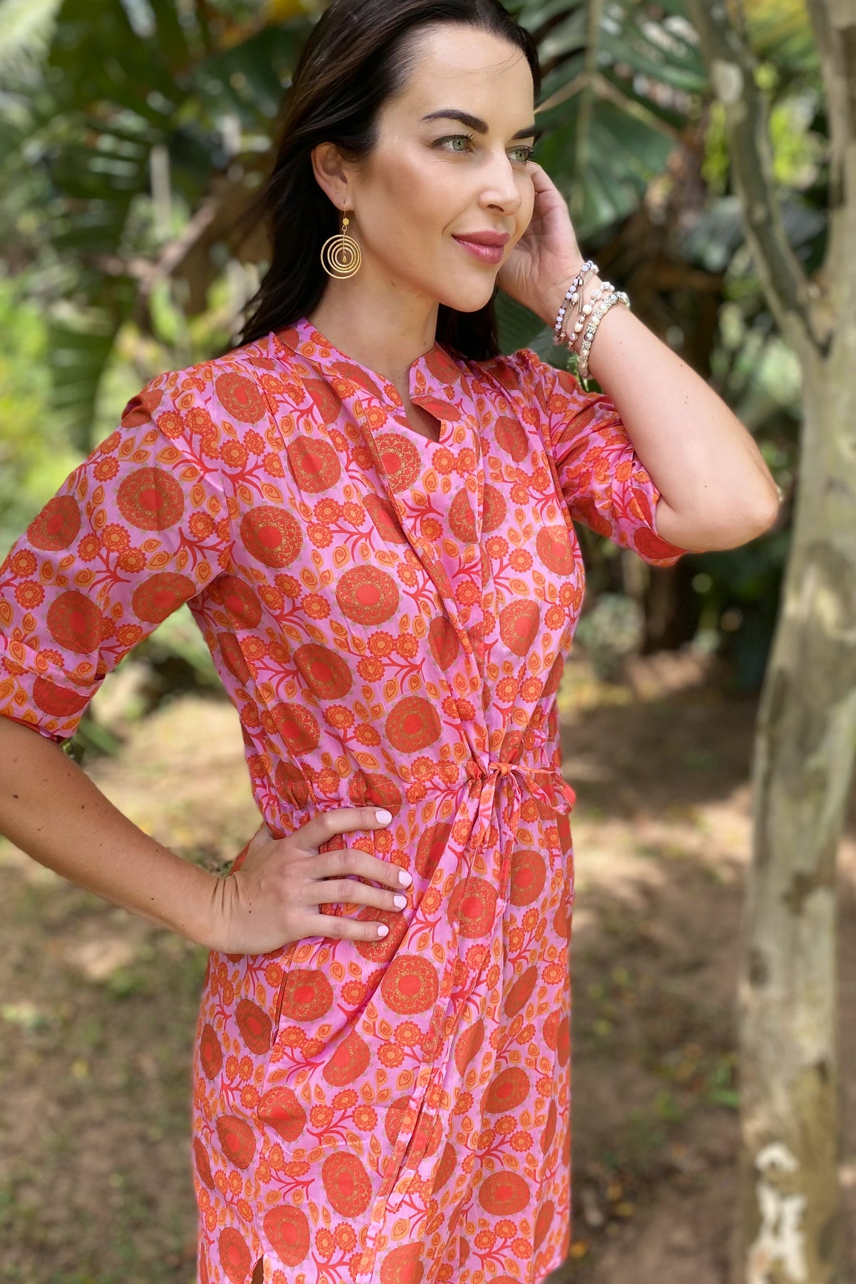 Marigold Dress In Perfect Pink