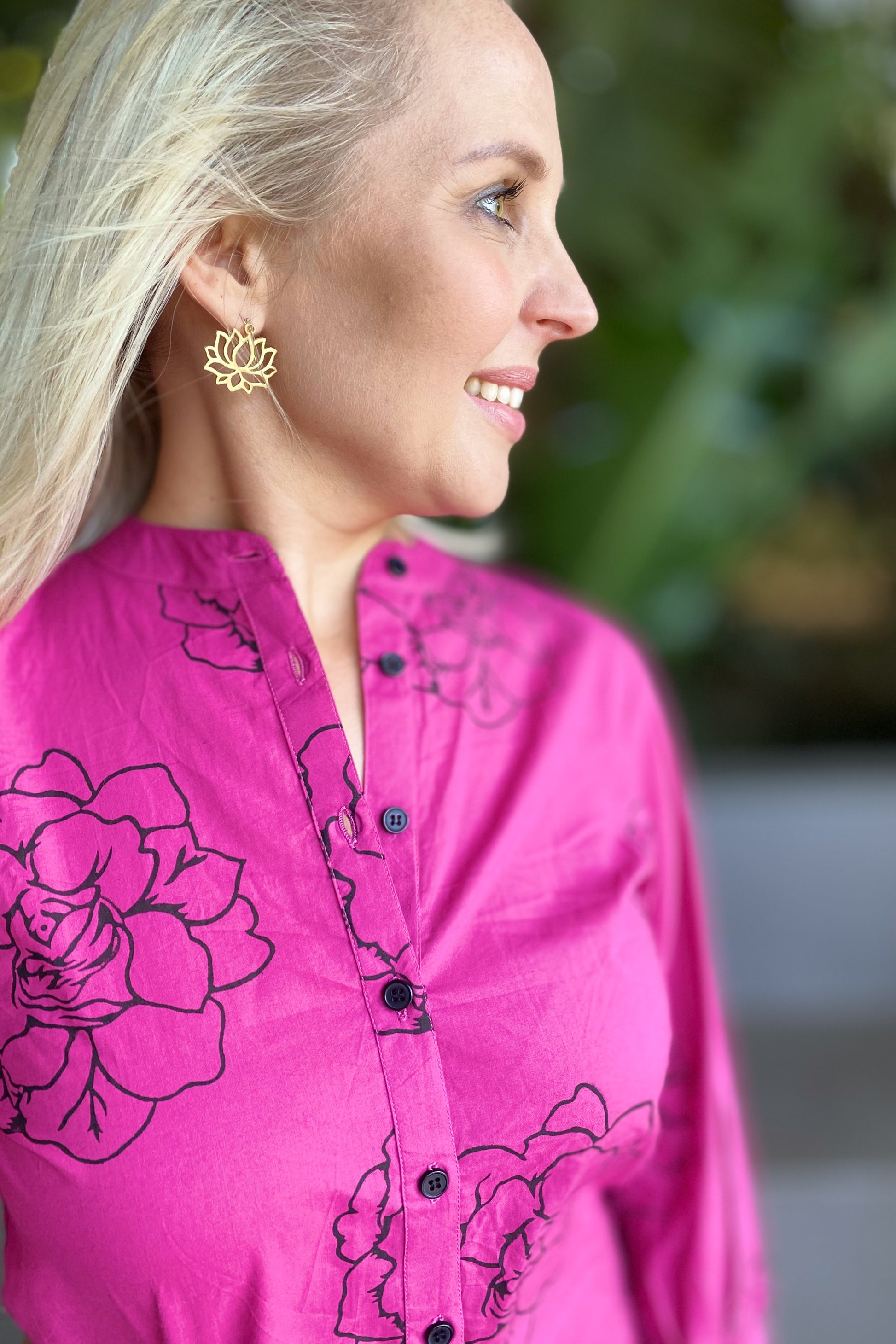 Fuchsia Rose Blouse