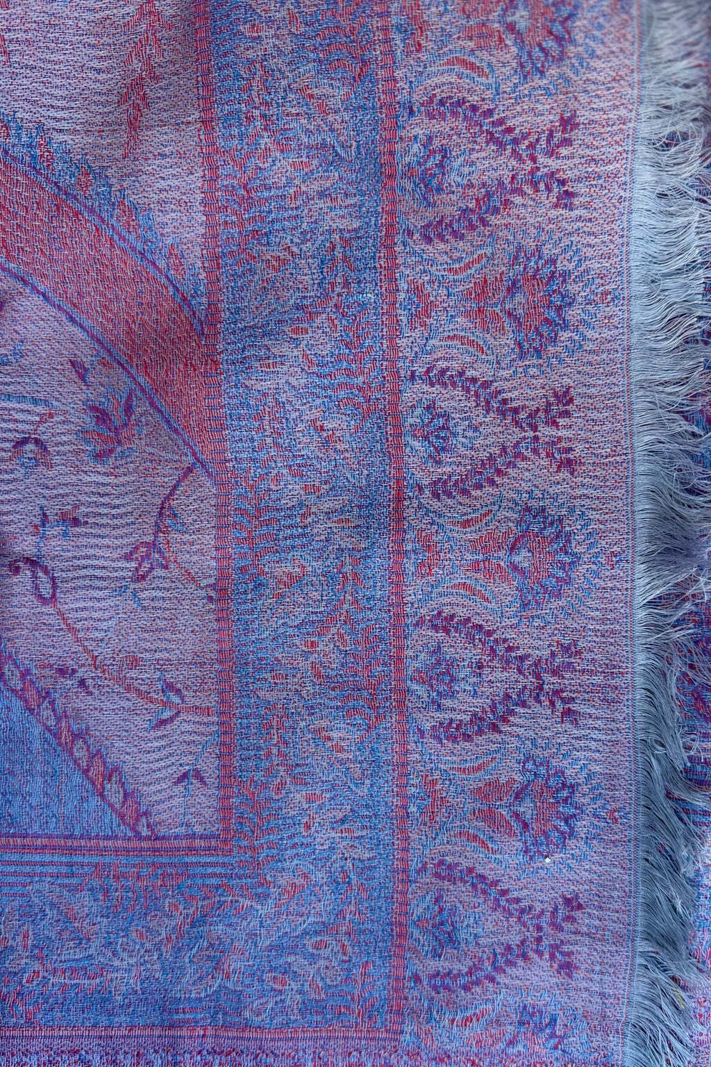 Cashmere & Bamboo Scarf In Rosey Sky