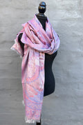 Cashmere & Bamboo Scarf In Rosey Sky