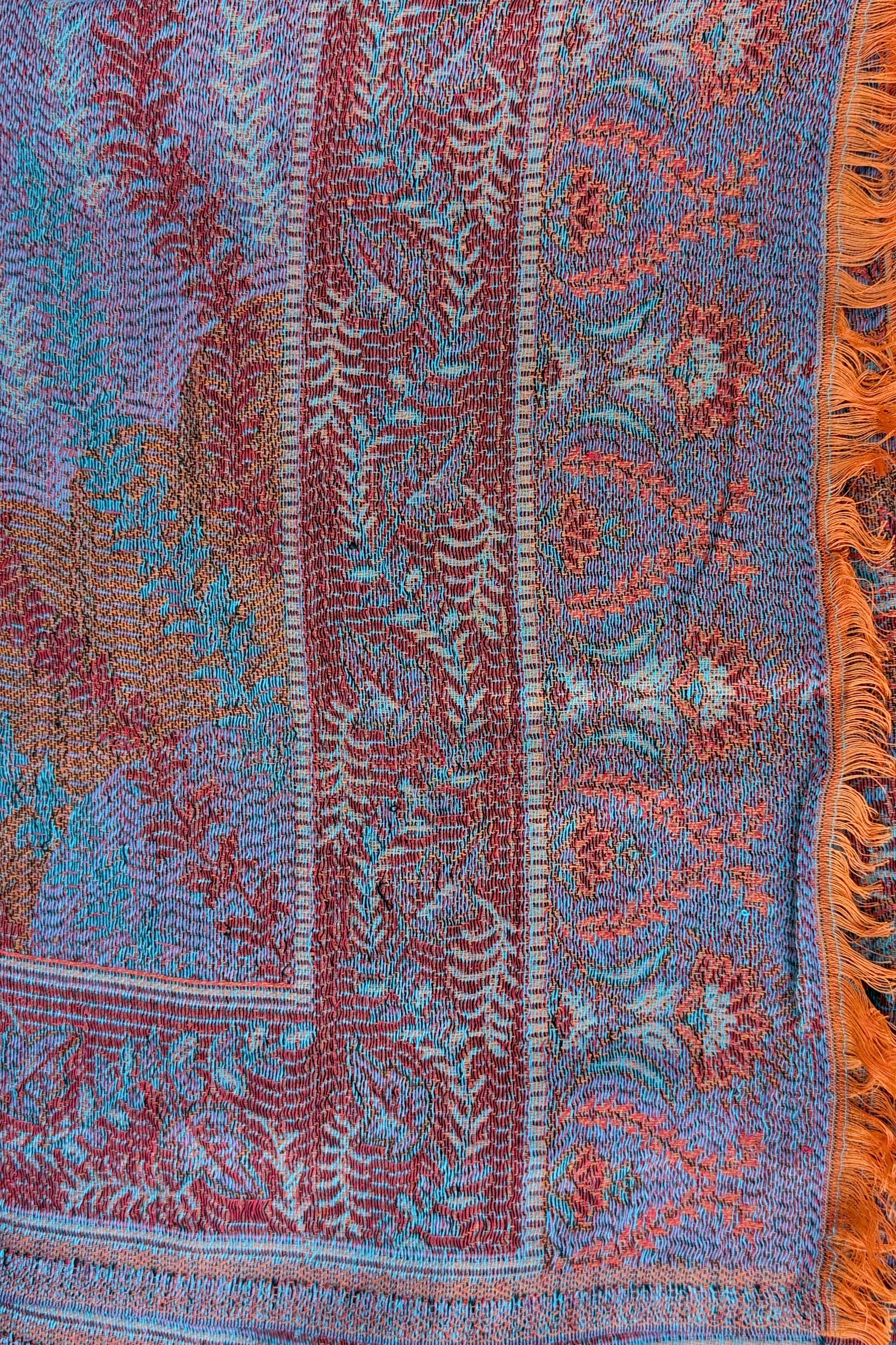 Cashmere & Bamboo Scarf In Burnt Sky