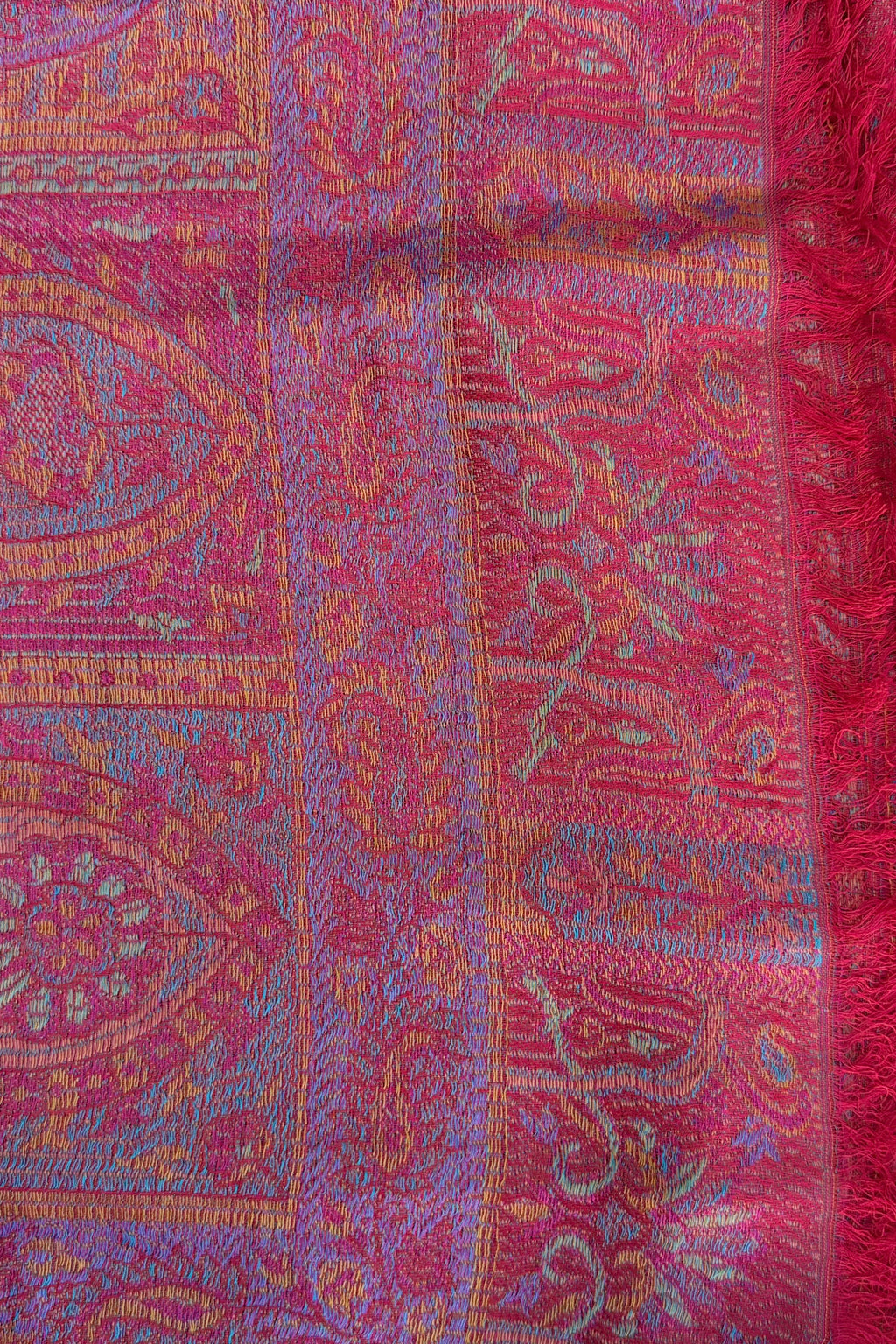 Cashmere & Bamboo Scarf In Crimson Charm