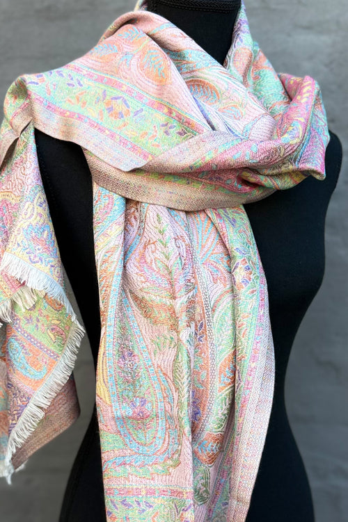 Cashmere & Bamboo Scarf In Pastel Fantasy