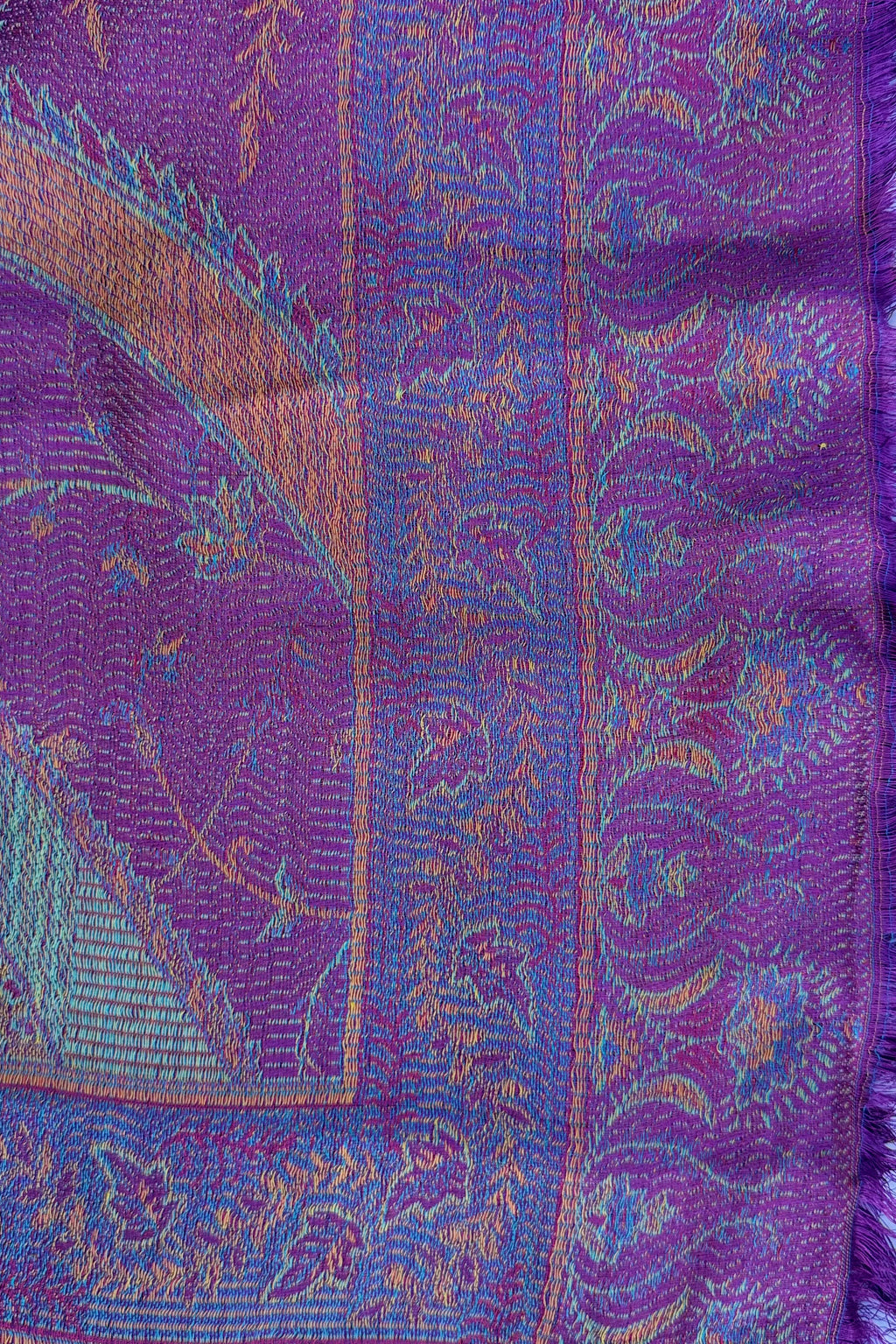 Cashmere & Bamboo Scarf In Pretty Purple
