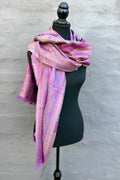 Cashmere & Bamboo Scarf In Pretty Purple