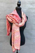 Cashmere & Bamboo Scarf In Golden Ruby