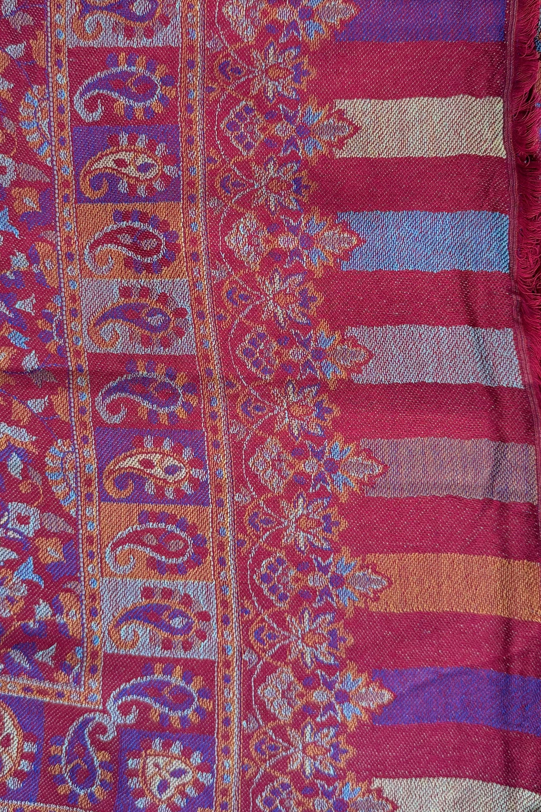 Cashmere & Bamboo Scarf In Ravishing Red
