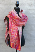 Cashmere & Bamboo Scarf In Ravishing Red