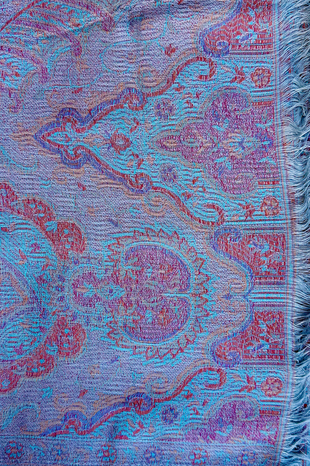 Cashmere & Bamboo Scarf In Sunset Sky