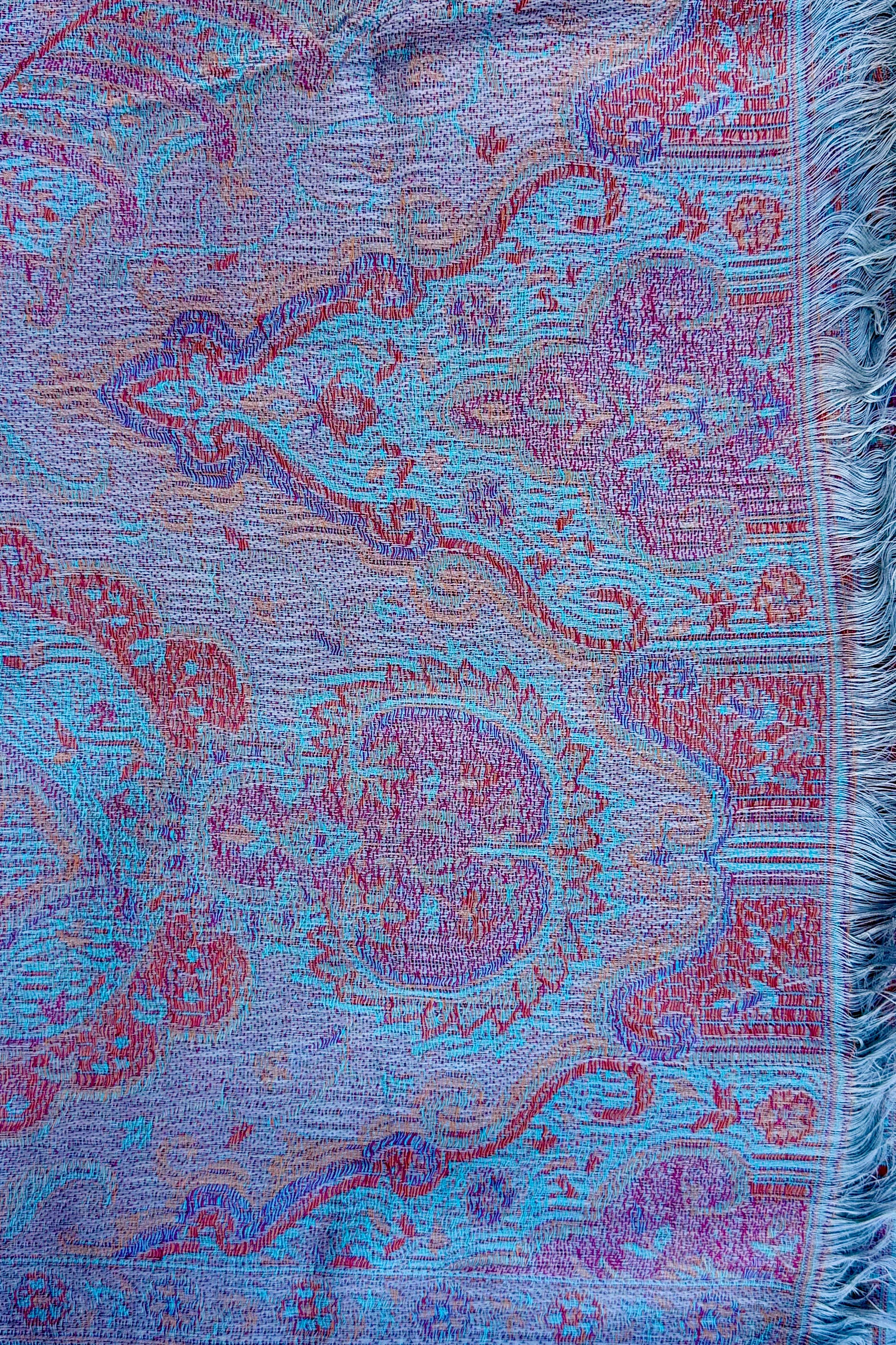 Cashmere & Bamboo Scarf In Sunset Sky