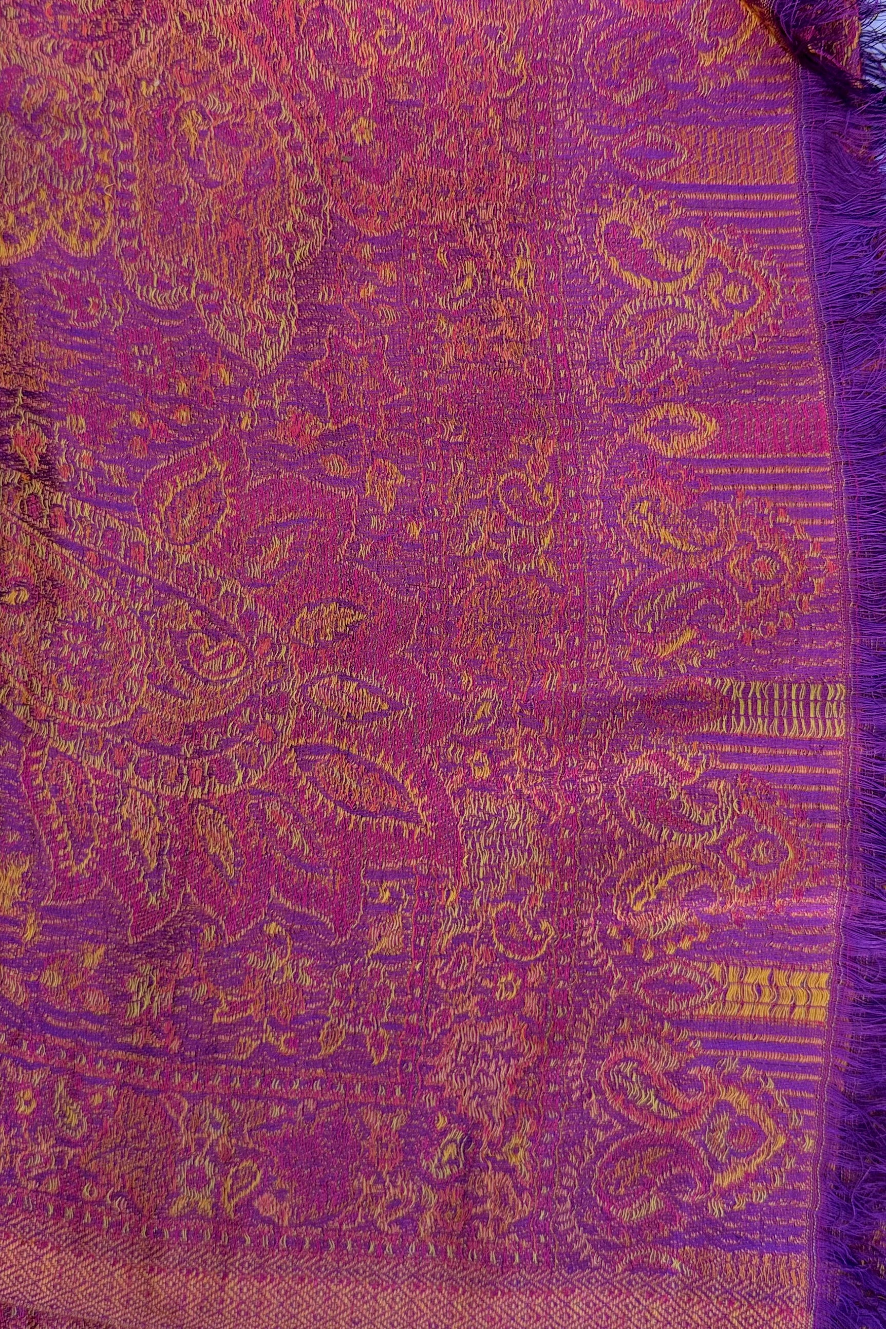 Cashmere & Bamboo Scarf In Ruby Violet