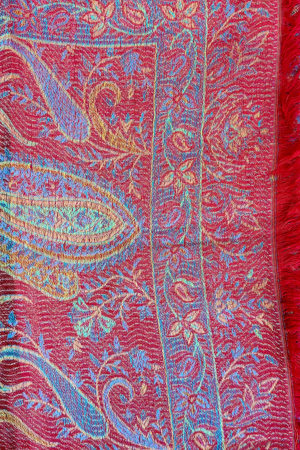 Cashmere & Bamboo Scarf In Golden Fire