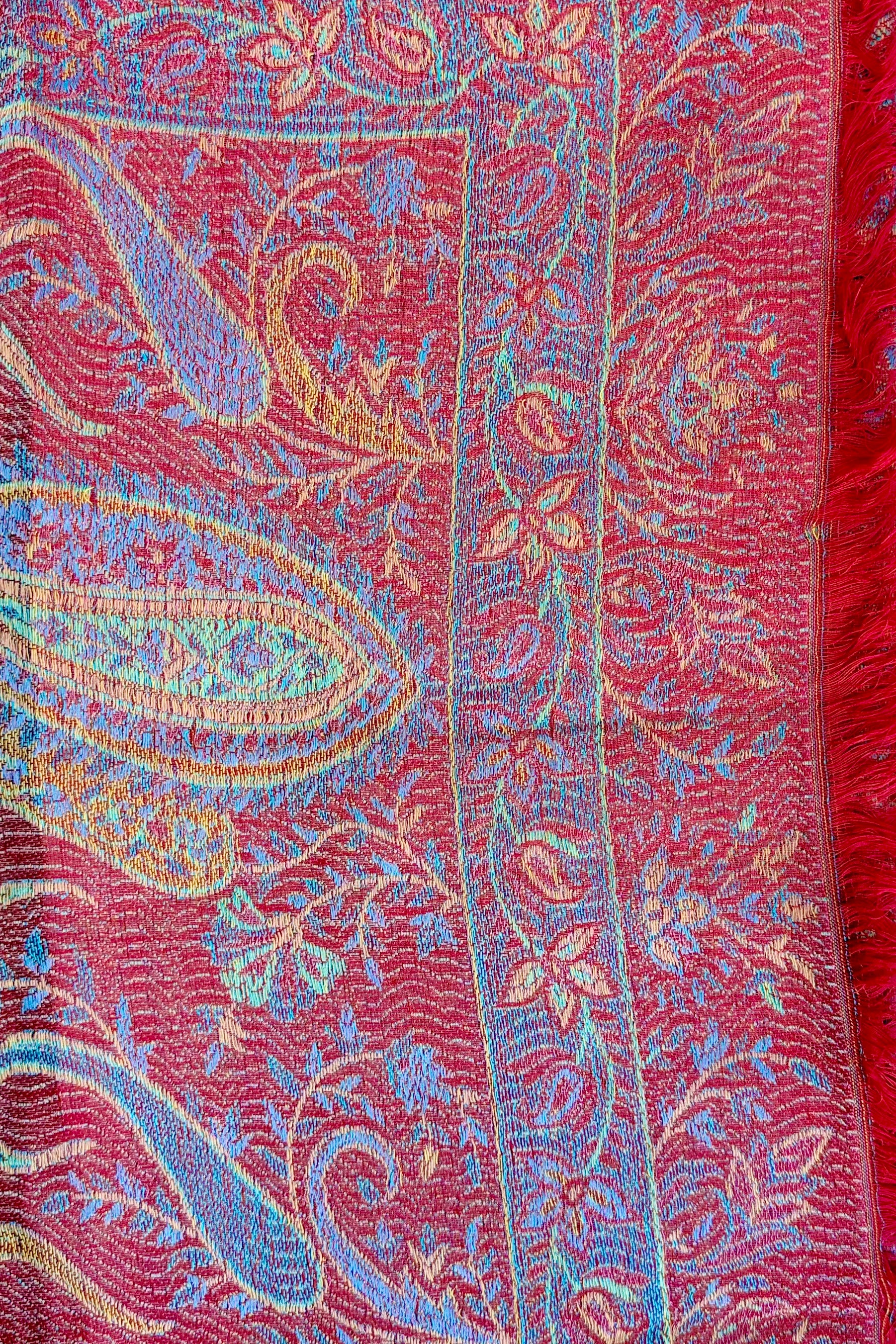 Cashmere & Bamboo Scarf In Golden Fire