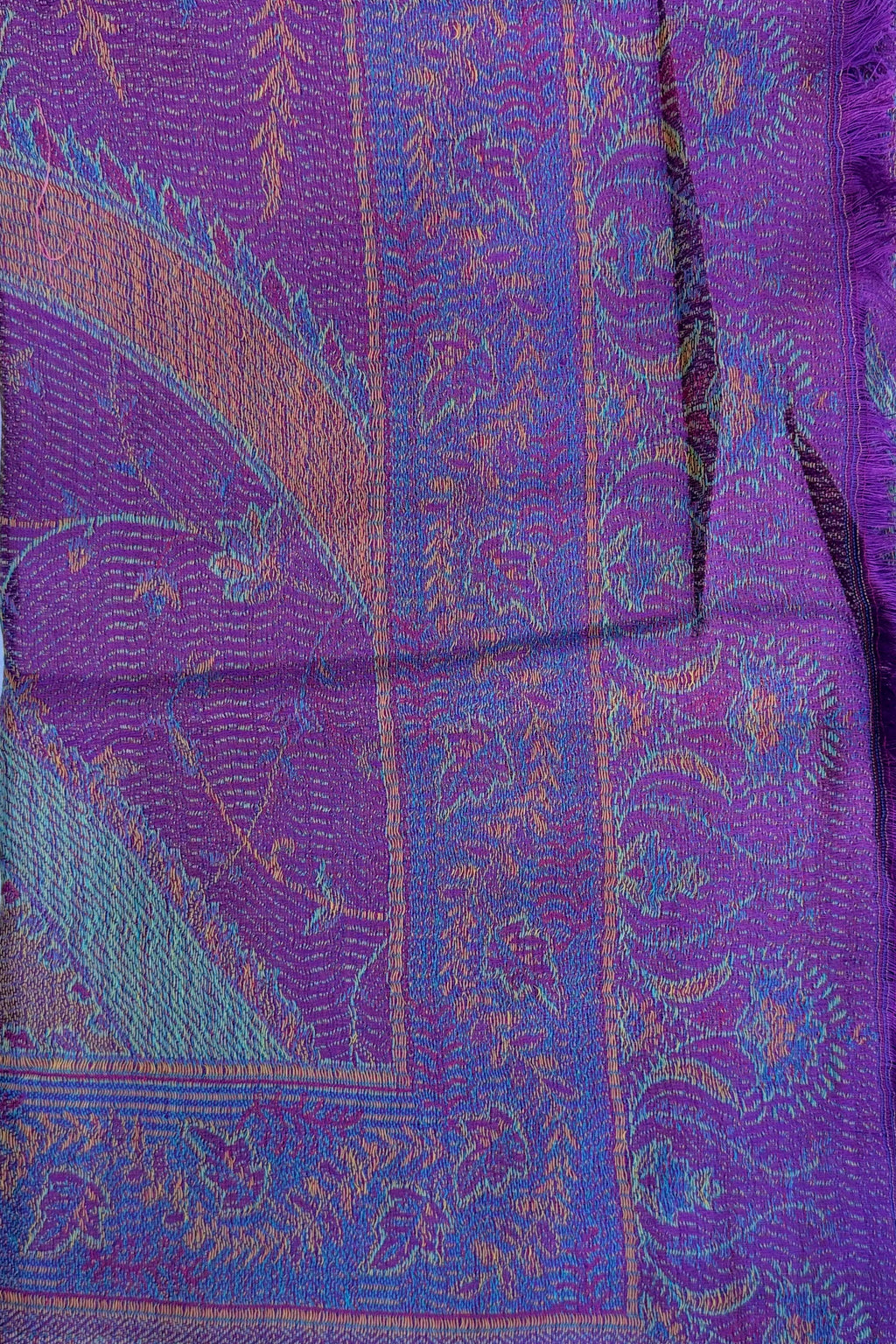Cashmere & Bamboo Scarf In Purple Passion