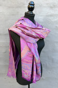 Cashmere & Bamboo Scarf In Purple Passion