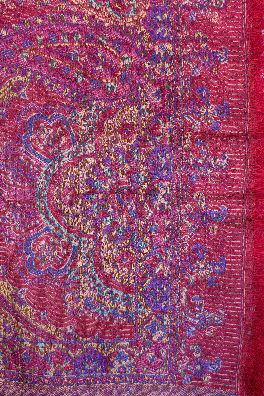 Cashmere & Bamboo Scarf In Poppy Red