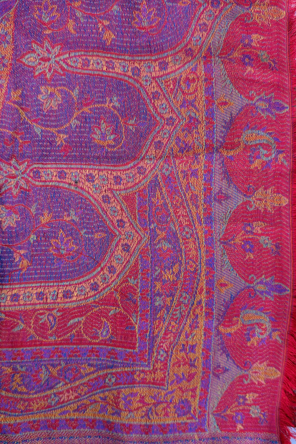 Cashmere & Bamboo Scarf In Radient Cherry