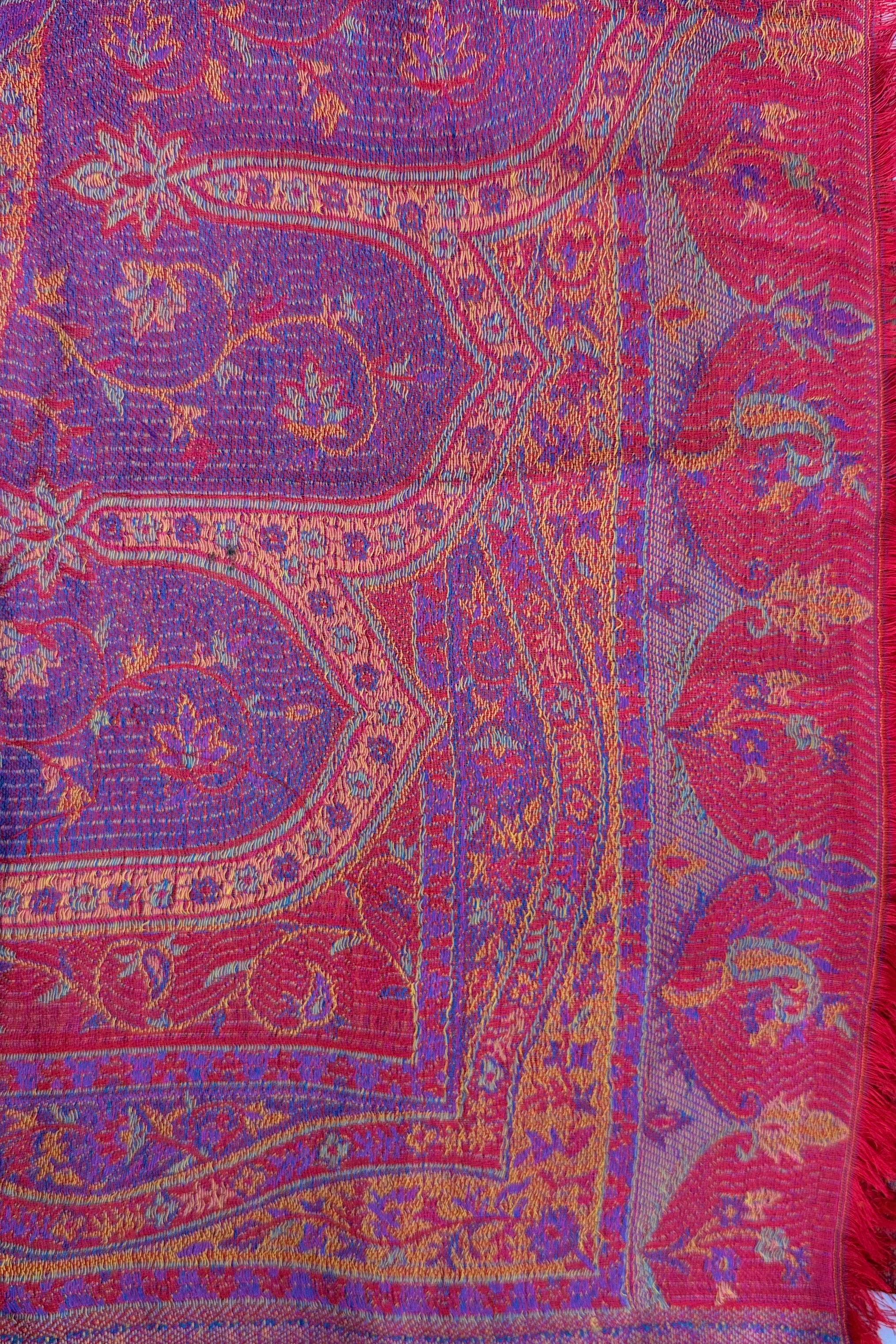 Cashmere & Bamboo Scarf In Radient Cherry