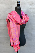 Cashmere & Bamboo Scarf In Radient Cherry