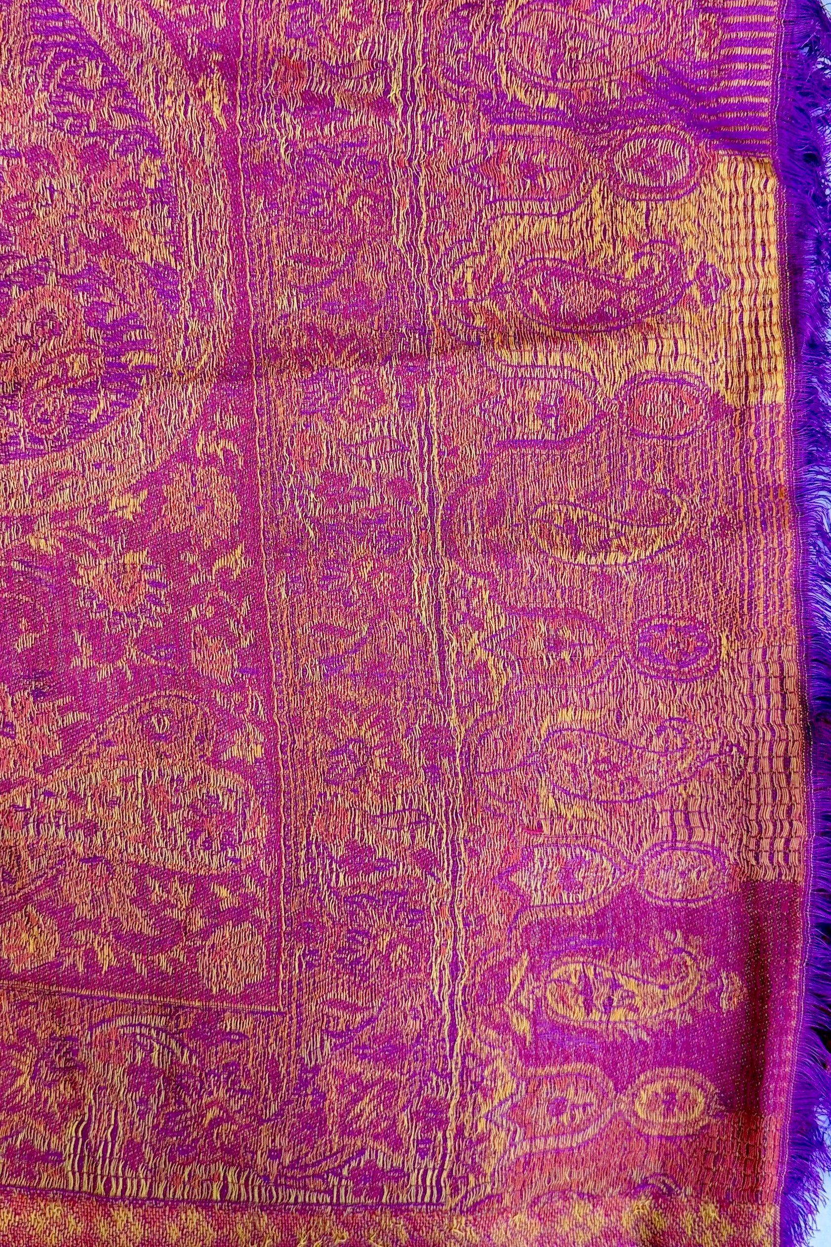 Cashmere & Bamboo Scarf In Glowing Mauve