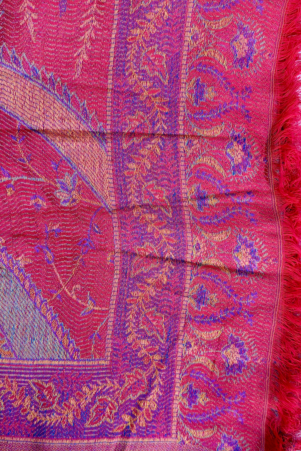 Cashmere & Bamboo Scarf In Cherry Plum