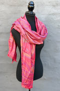 Cashmere & Bamboo Scarf In Cherry Plum