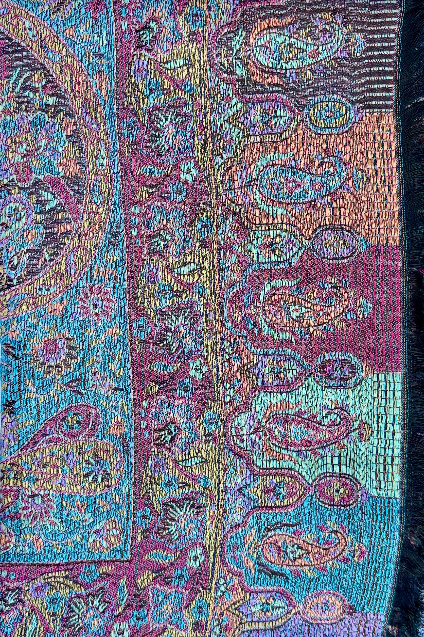Cashmere & Bamboo Scarf In Raven