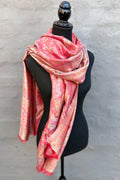 Cashmere & Bamboo Scarf In Rococco Red