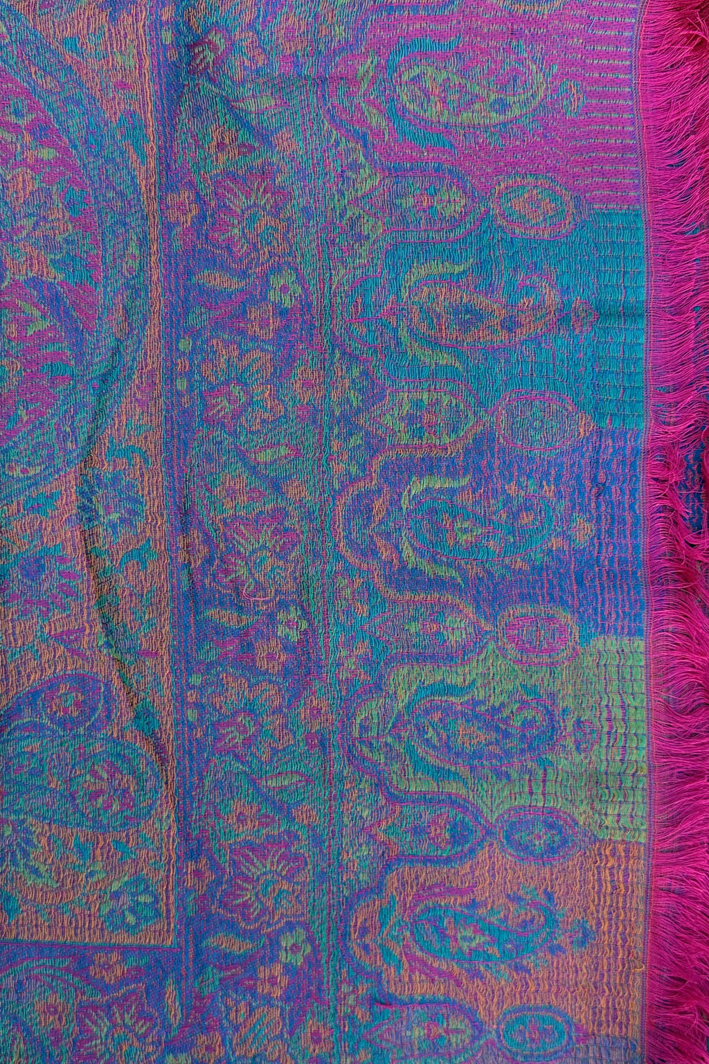 Cashmere & Bamboo Scarf In Fuchsia Breeze