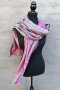 Cashmere & Bamboo Scarf In Fuchsia Breeze