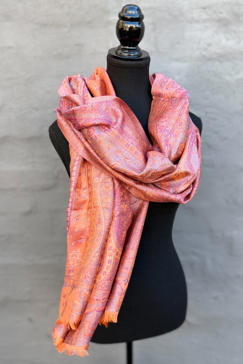 Cashmere & Bamboo Scarf In Turmeric