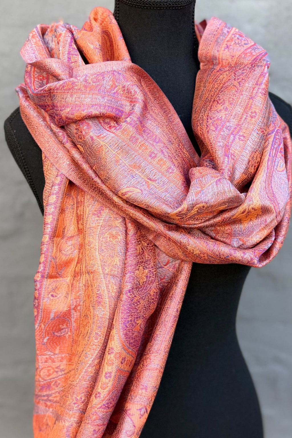 Cashmere & Bamboo Scarf In Turmeric