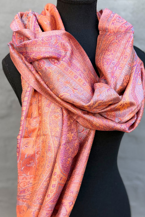 Cashmere & Bamboo Scarf In Turmeric