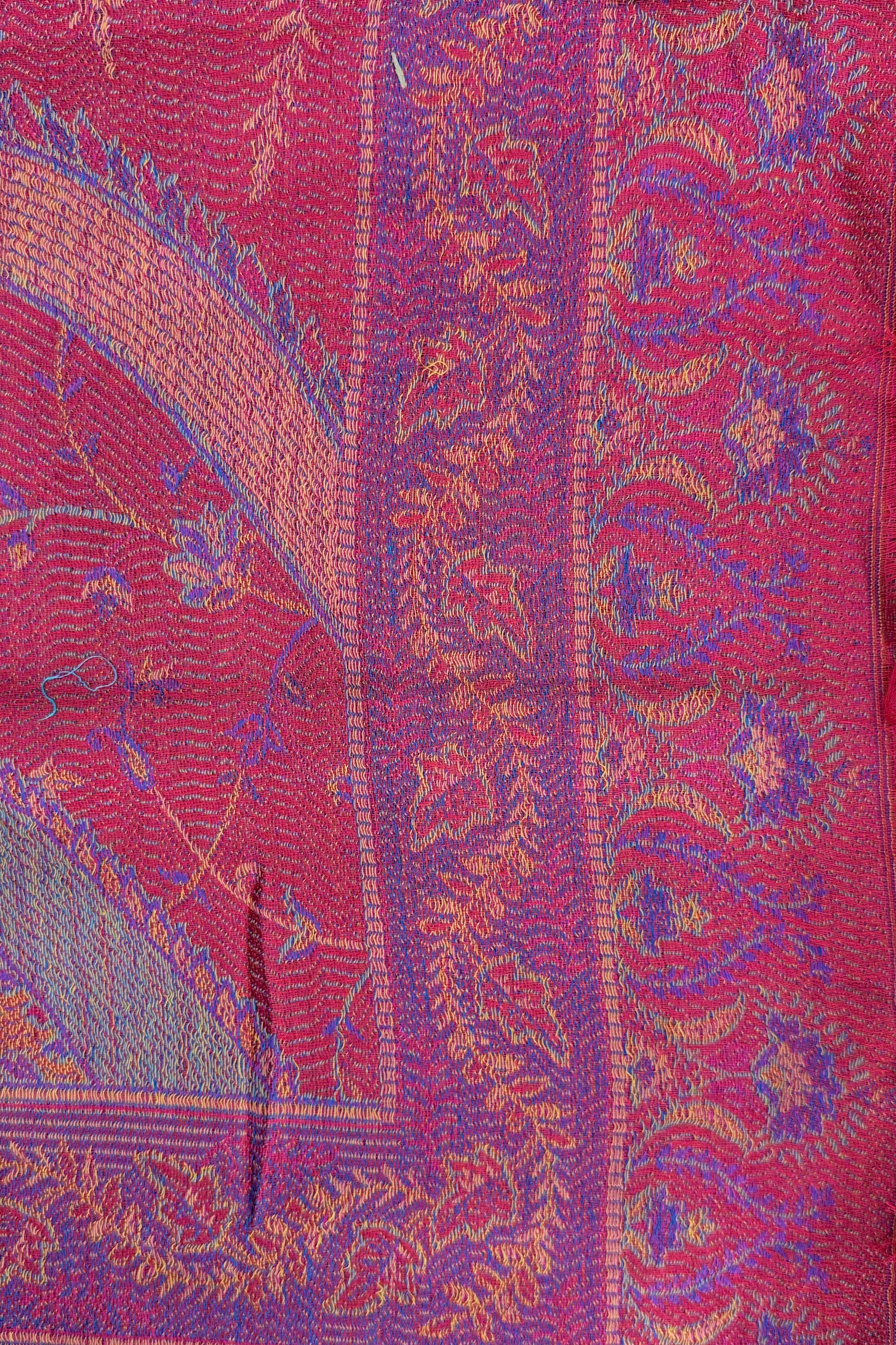Cashmere & Bamboo Scarf In Red Amethyst