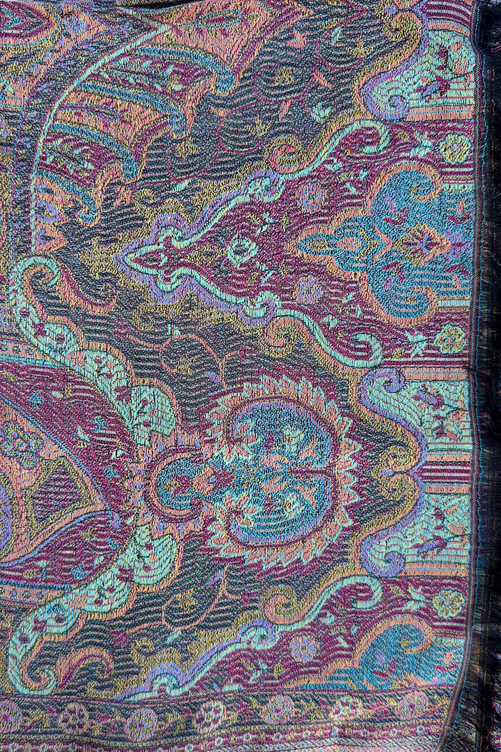 Cashmere & Bamboo Scarf In Moonless Night