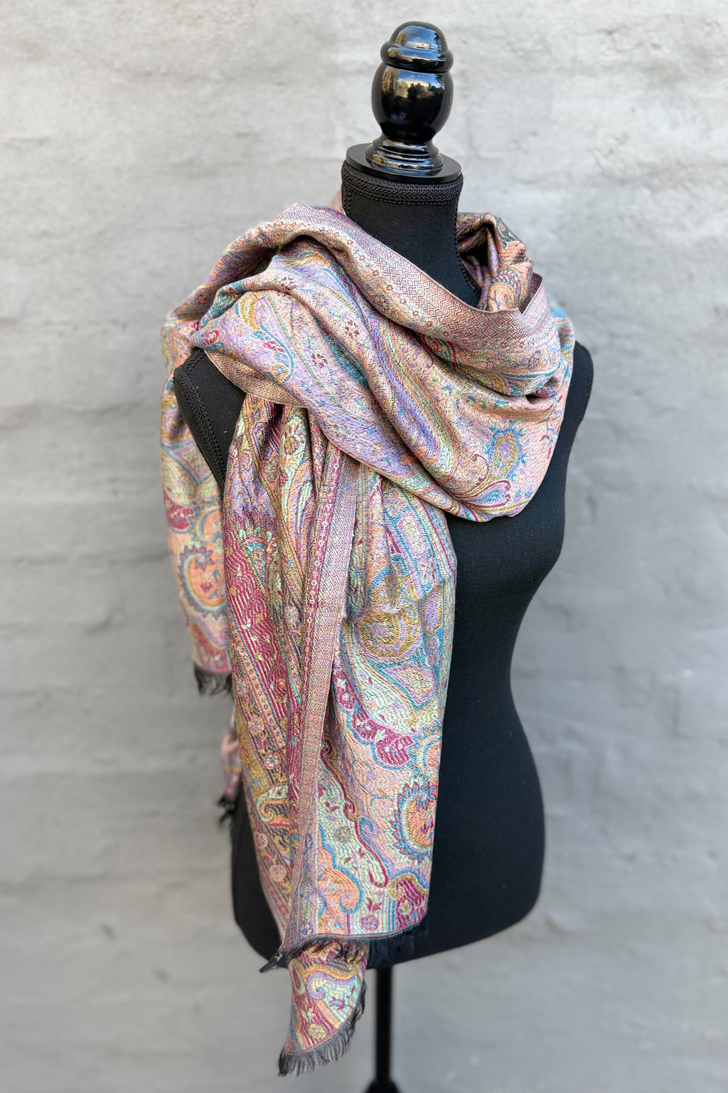 Cashmere & Bamboo Scarf In Moonless Night