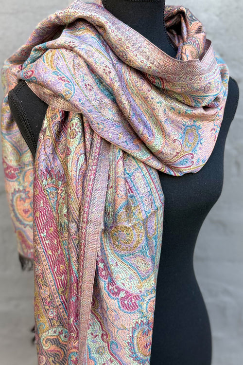 Cashmere & Bamboo Scarf In Moonless Night