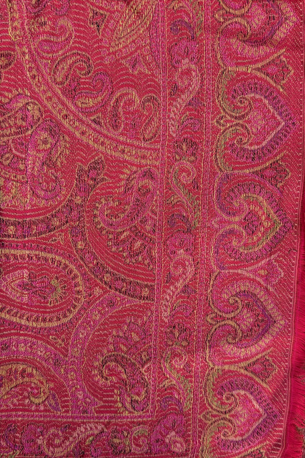 Cashmere & Bamboo Scarf In Burnt Scarlet