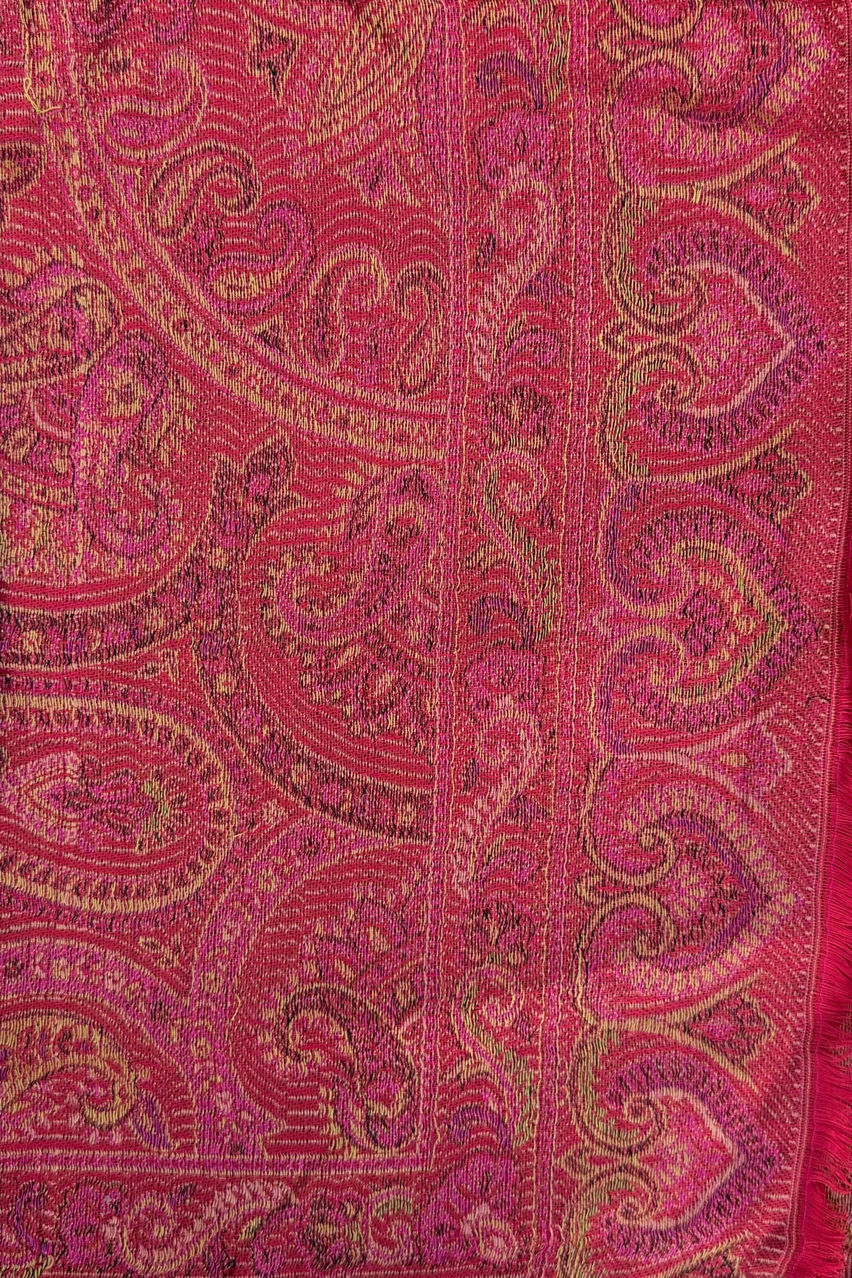 Cashmere & Bamboo Scarf In Burnt Scarlet