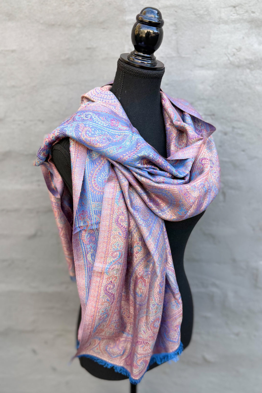 Cashmere & Bamboo Scarf In Persian Violet