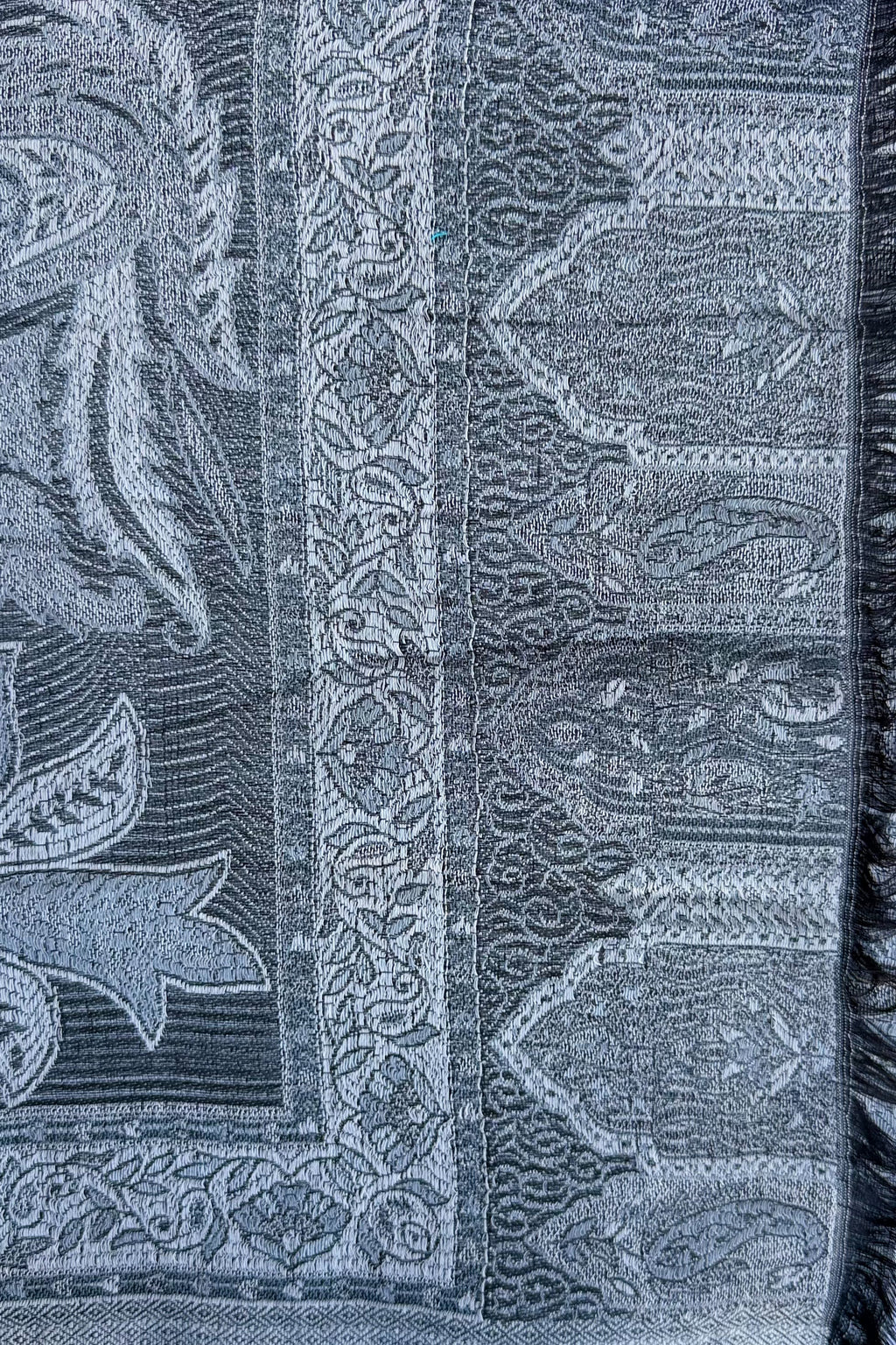 Cashmere & Bamboo Scarf In Titanium